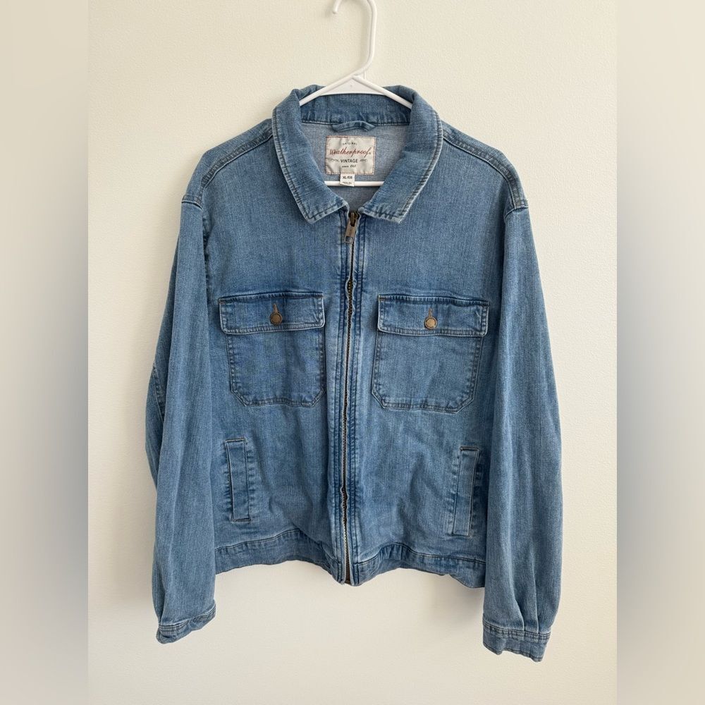 Weatherproof Vintage Denim Zip-Up